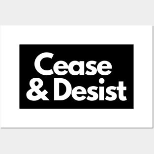 Cease and Desist- a legal design Posters and Art